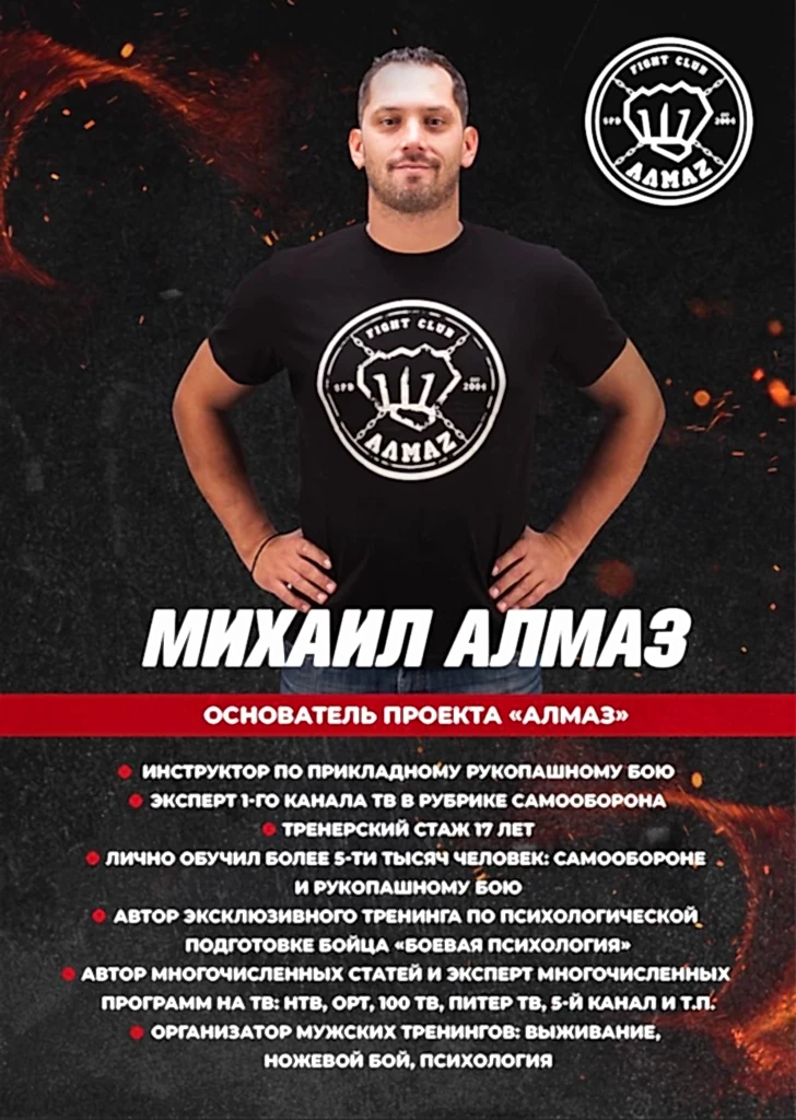 Михаил Алмаз - основатель и руководитель клуба единоборств в Мурино Михаил Алмаз - основатель и руководитель клуба единоборств в Мурино